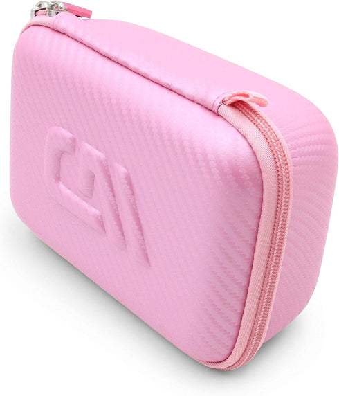 CASEMATIX Pink Travel Case Bag for Asthma Inhaler, Masks, Spacer - Case Only