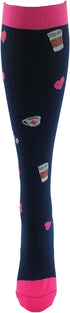 Think Medical 10-14mmHG Women's Fashion Compression Socks (Coffee Love)