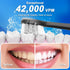 Sonic Electric Toothbrush for Adults and Kids, 10 Brush Heads, Travel Case, 15 Modes, 42,000 VPM Motor, 90 Days Charge