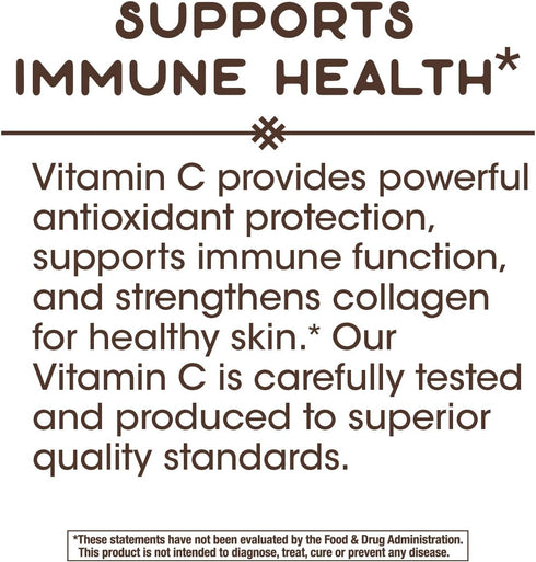 Nature’s Way Vitamin C with Bioflavonoids - Extra Strength 1g Ascorbic Acid - Immune Support - 100 Capsules