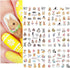 12 Sheets Rabbit Nail Stickers, Animal Water Transfer Nail Decals, Holographic Art Sticker for Women Girls