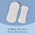 Rael Incontinence Liners for Women, Organic Cotton Cover - Postpartum Essential, Regular Absorbency, 4 Layer Core with