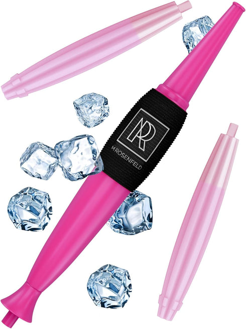 Premium Ice Pipe Hookah Hose Set, Pink Ice Hookah with 2 Reinforced Cooling Packs, Soft Grip, Mouthpiece Accessory Set