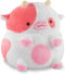 Shopzoki Heatable Strawberry Scented Cow Plush for Period Cramp Relief & Emotional Support,