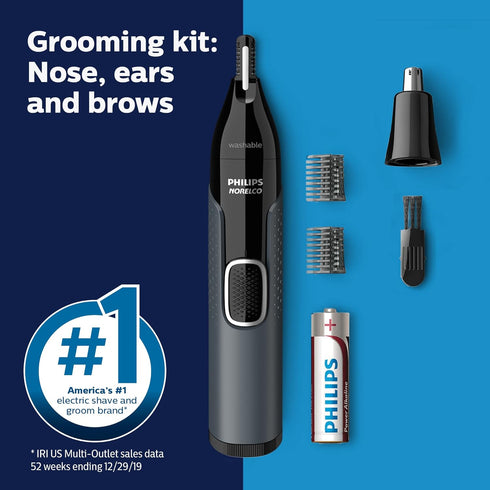 Philips Norelco Nose Trimmer 3000 - for Nose, Ears, Eyebrows, NT3600/62