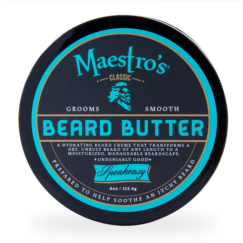 Maestro’s Classic Beard Butter, 4 Ounce, Anti-Itch, Hydrating Creme for All Beard Types