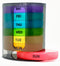 Weekly Pill Organizer (Twice-A-Day), Portable 7 Day Pill Box Case with Stackable AM/PM Compartments for Vitamins,