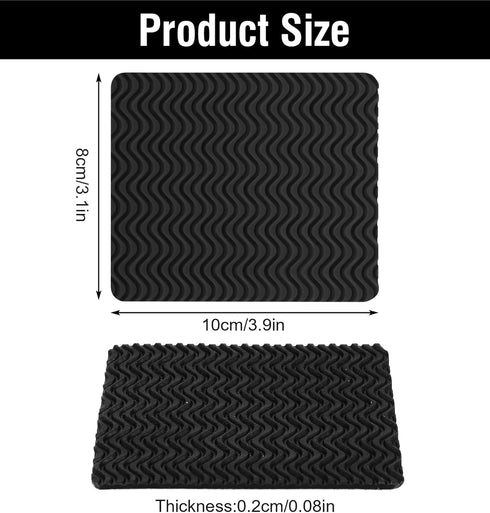 ValueBargain 4-Pack, (2 Boot Heel Replacement - Shoe Heel Pads Anti Slip Shoe Heels Repair Kit with Adhesive Cushion