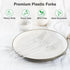 360 Count Extra Heavy Duty Clear Plastic Forks, Disposable, BPA-Free, Solid and Durable for Party Supply