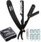 Utopia Care Professional Straight Razor for Men - Barber Safety Razor with 100 Pack Blades, Black