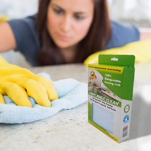 Magic Clean for Home Use: Bio-Degradable Multipurpose Cleaner Wipes with Slow Release Soap, Reusable Cloth