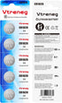 Vtreneg 5 Pack CR1620 1620 3V Battery, Lithium Battery for Key Fob Watch Car Remote