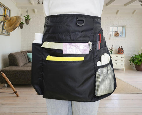 Waterproof Cleaning Apron with 8 Pockets, Durable Housekeeping Uniform Supplies for Work