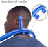 Body Back Buddy Elite - Versatile Handheld Massage Stick for Full Body Pain Relief, Professional Grade (Blue Elite 1.1)