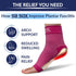 SB SOX Pink Plantar Fasciitis Relief Socks - Ankle Brace Compression Sleeve for Foot Pain and Injury Recovery (Large)