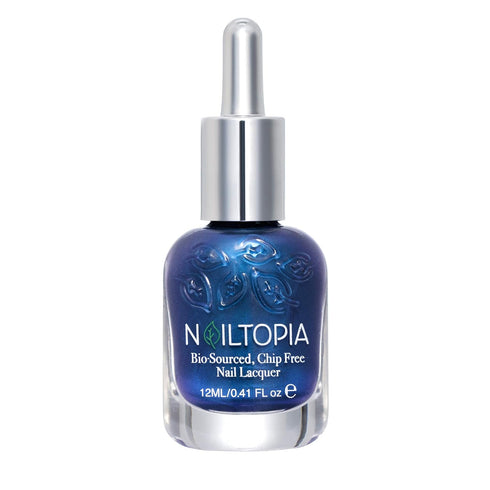 Nailtopia Plant-Based Chip Free Nail Lacquer - Non Toxic, Long-Lasting Strengthening Polish - Ride The Wave - 0.41oz