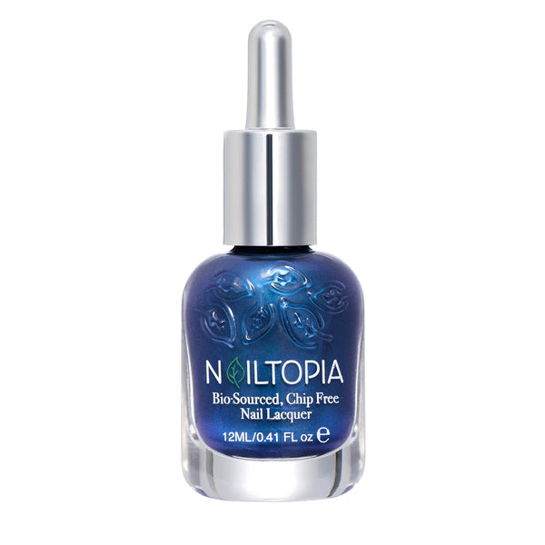 Nailtopia Plant-Based Chip Free Nail Lacquer - Non Toxic, Long-Lasting Strengthening Polish - Ride The Wave - 0.41oz