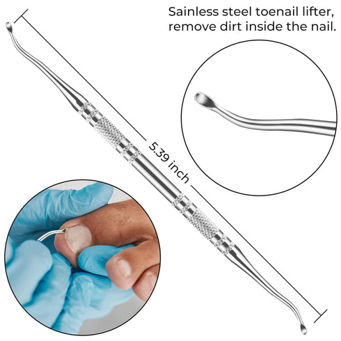 JTIEO 9 Pack Toenail Clippers, Ingrown Toenail Removal Kit, Heavy Duty Tools for Seniors, Black