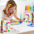 Art Party Bags - 16 Pieces Paint Art Party Treat Bags for Sip and Paint Party Decorations (Bright Style)