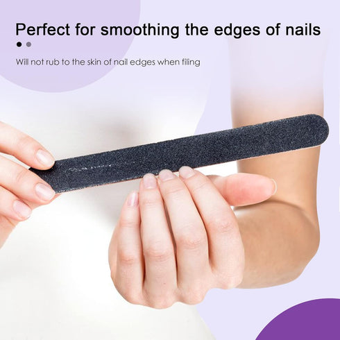 Nail File Thin Emery Boards, 100/180 Grit Nail Files for Natural Nails, 100PCS Manicure Pedicure Tool