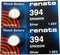 #394 Renata Watch Batteries, 2 Pcs