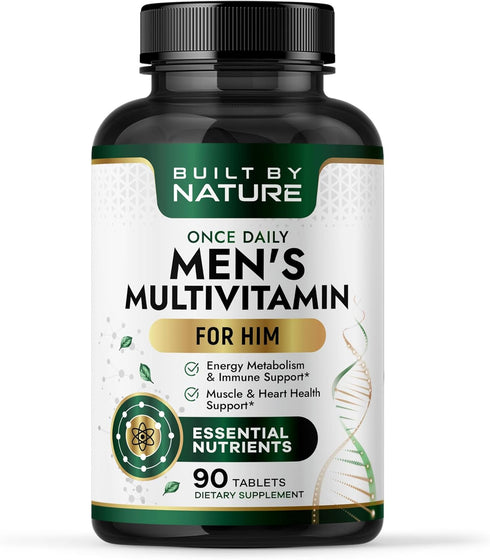 Built by Nature Multivitamin for Men Mens Multivitamins & Vitamins for Men
