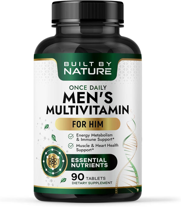 Built by Nature Multivitamin for Men Mens Multivitamins & Vitamins for Men