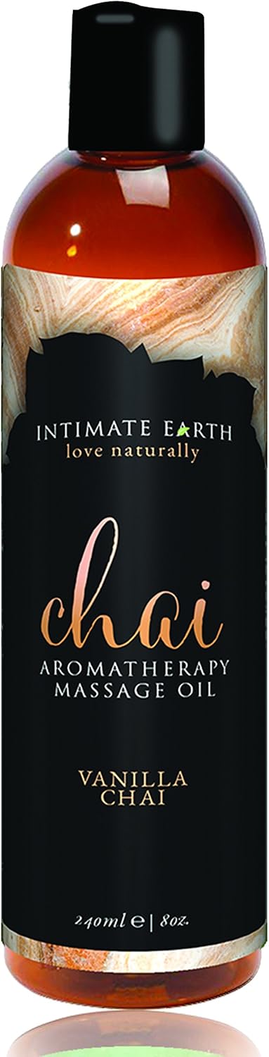 Intimate Earth Intimate Organics Chai Vanilla Massage Oil, 4.06 Ounce