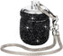 Bling Small Pill Organizer Travel Keychain Waterproof Pill Box for Purse, Portable Medicine Holder with Key Chain