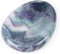 Artistone Rainbow Fluorite Crystal Chakra Thumb Worry Stone, Teardrop Reiki Healing Stone for Anxiety Stress Relief