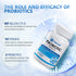 Probiotics 90 Billion CFUs, 18 Strains with 3 Organic Prebiotics & Vitamin C, Nutritional Supplement for Women, Men &