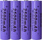 14500 Rechargeable Battery 2500mAh 3.7V High Capacity Lithium Button Top 4 Pack for Flashlight Headlamp