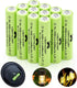 Ni-MH AAA Rechargeable Batteries, Triple A High Capacity 1.2V Pre-Charged for Garden Landscaping (AAA-600mAh-12pack)