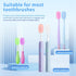 HEBEILF 6 Pcs Toothbrush Covers Toothbrush Covers CapsReplaceable Electric Toothbrush Head Cover Silicone Toothbrush