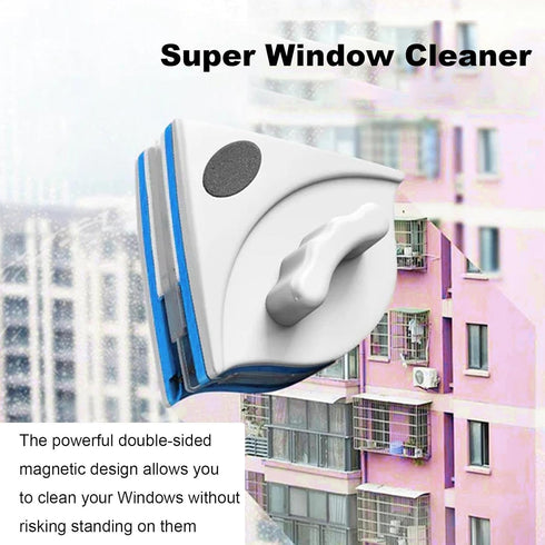 PUCHEN Double Sided Magnetic Window Cleaner, Magnetic Window Cleaning Brush, Window Wipers for Glass, Window Cleaning