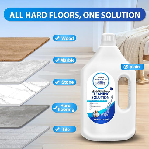 ZORAST 82 Oz S3/S5/S7 3/5 Floor Cleaning Solution, Fl , Deep Cleans for Multiple Hard Floors, Compatible with Tineco