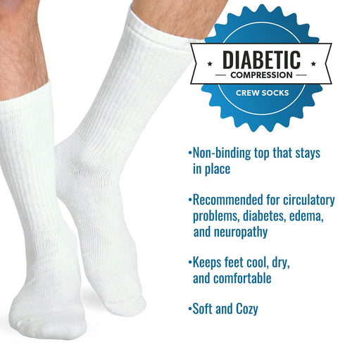 Heelbo Diabetic Socks for Sensitive Feet Without Elastic for Men and Women for Circulatory Problems, Edema