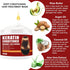 Keratin Hair Mask, 250g Hair Treatment for Dry Damaged Hair, Deep Repair Damage Hair Root, Natural Hydrating Hair Masque