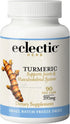 ECLECTIC INSTITUTE Raw Freeze-Dried Turmeric, 90 CT (395 mg), US Grown, Vegetarian, Non-GMO