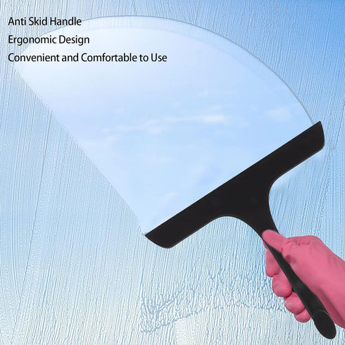 Home Shower Squeegee, Portable Silicone Brush Head Glass Wiper for Kitchen