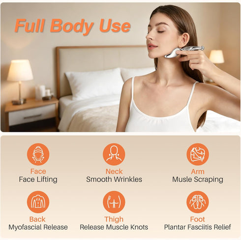 Pressure Point Massage Tool for Deep Tissue - Metal Muscle Scraper Gua Sha Tools for Fascia Release, Thumb Saver