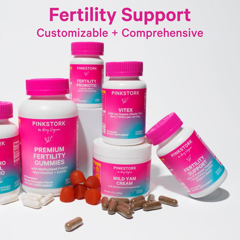 Pink Stork Birth Control Cleanse for Hormone Balance, with Chaste Tree Berry, Magnesium, Selenium, 60 Capsules