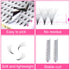 TDANCE Premade Fans Eyelash Extensions - 224 Fans, Middle Stem Heat Bonded Volume Lash Extensions (224-40D-0.03-C-8-15)