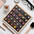 Essential Oil Storage Box, High Capacity Glass Lid Wooden Display Organizer for 15 ml Bottles, Nail Polish Collection