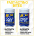 NATURAL STACKS Focus Bites for Productivity & Cognition | Clinically Tested Paraxanthine Supplement | 30 Melon Mint