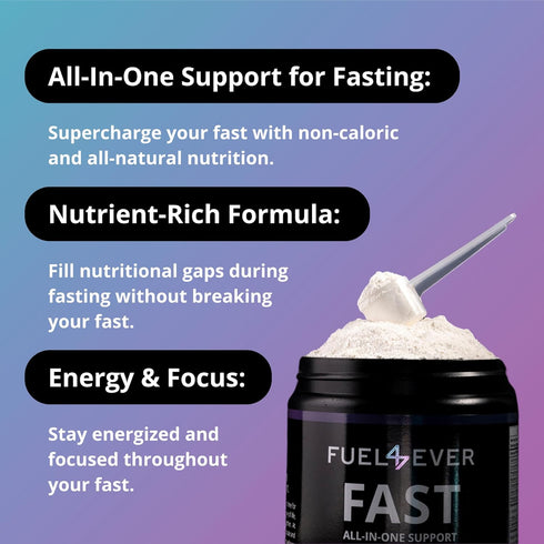 Fast Fasting Electrolyte Powder | with Creatine, Essential Amino Acids & Green Tea Extract, Watermelon Flavor (30