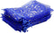 100Pcs 4x6 Inches Sheer Organza Drawstring Pouches with Stars and Moon for Wedding Party Favors