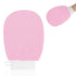 Exfoliating Glove Body Scrubber Exfoliator 1 PC Korean Washcloth Skincare Remover Deep Scrub Loofah Cleansing Mitts Exfoliate Cloth Exfoliation Scrubbing Bath Shower Soap Sponge Hand Towel(pink)