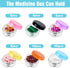 Wanmu 12Pcs Small Pill Box, Portable Travel Mini Pill Organizer Box Daily Medicine Case Holder for Pocket Purse