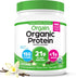 Orgain Organic Vegan Protein Powder, Vanilla Bean - 21g Plant Based Protein, 4g Prebiotic Fiber, 1.02 lb